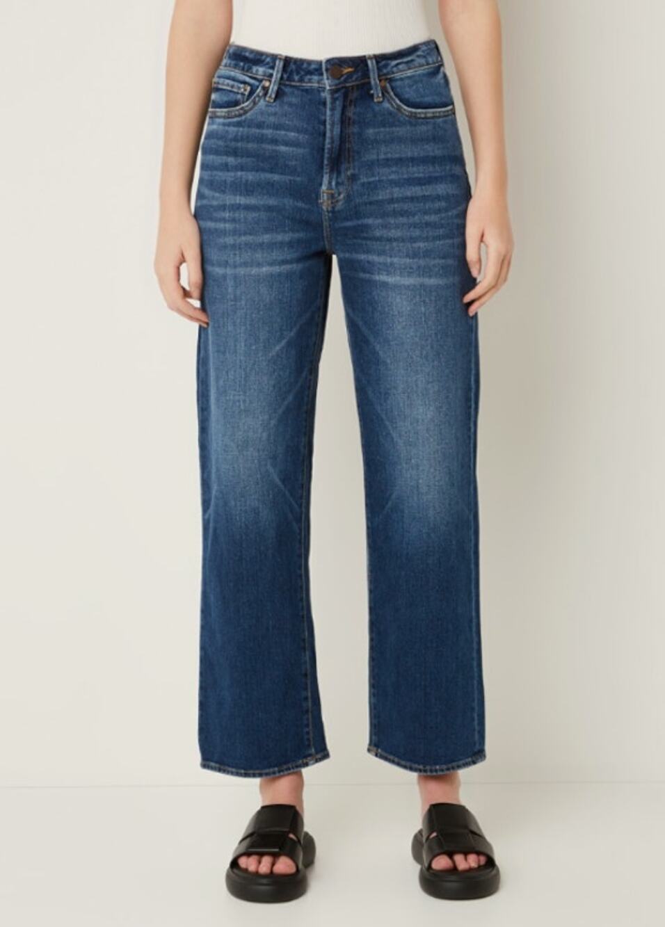 ARTICLES OF SOCIETY Womens Midtown Crop Jeans Size 26 US 2 Wide Leg Bleeker NWT